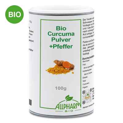 ALLPHARM Bio poudre de curcuma au poivre (100 g)