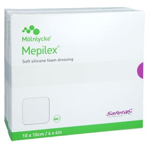 Mepilex pansement en mousse 10x10 cm (10 pièces)