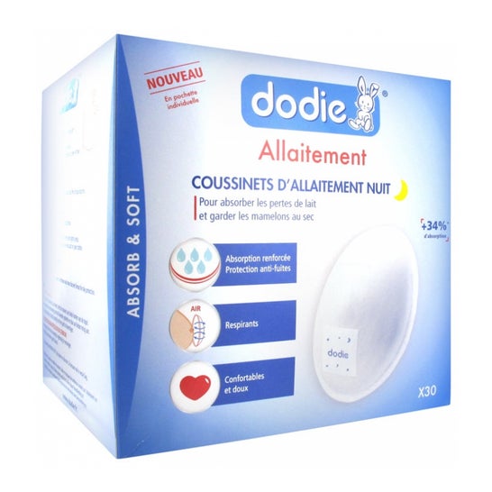 Dodie Coussinets d'Allaitement Nuit 30 coussinets