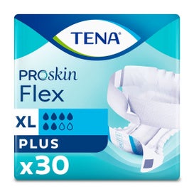 TENA Proskin Flex Change with Belt Plus Size XL 30 Count