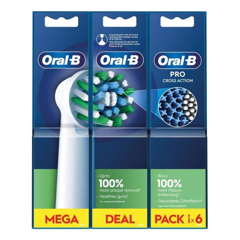 Oral-B Cross Action Clean Maximiser Recharges 6 +2 Unités
