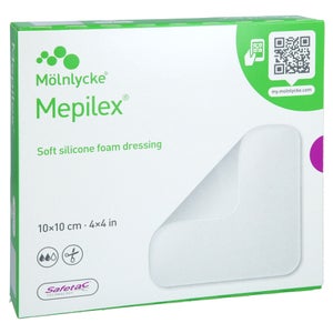 Mepilex pansement mousse 10x10 cm (5 pièces)
