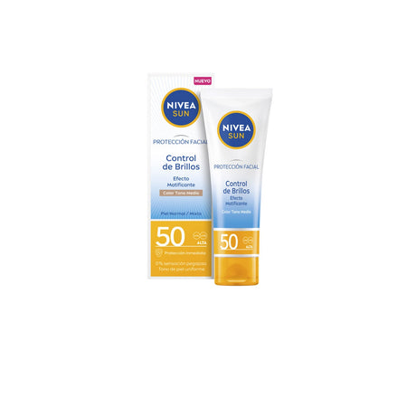Nivea Sun Crème Solaire Visage Contrôle Brillance Spf50 40ml