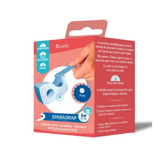 Soineo Sparadrapro microporeux (5 m x 2,5 cm)