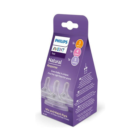 Philips Avent Pack Mix & Match Tétine Natural Response T3+T4+T5