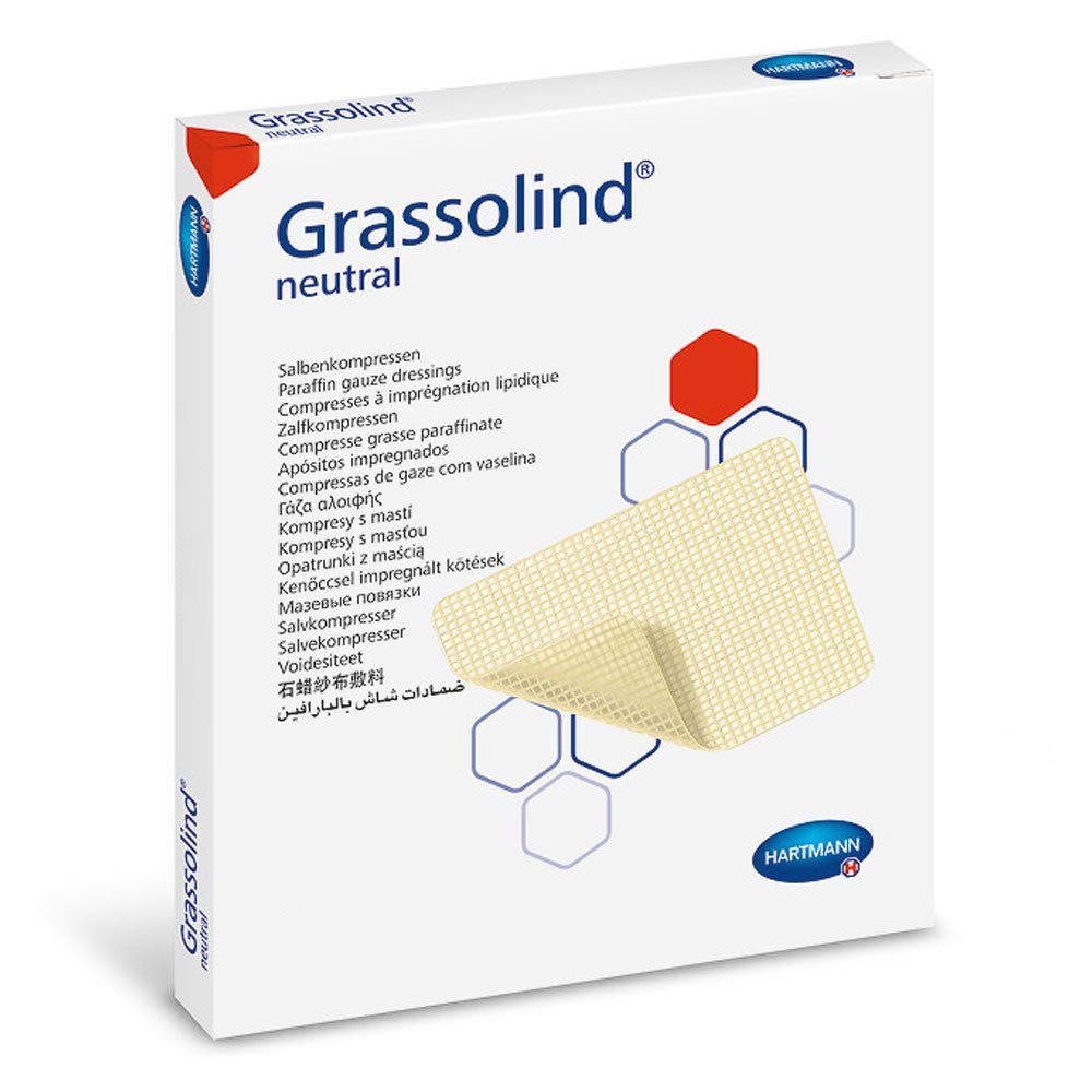 Grassolind compresses grasses stériles 7,5 x 10 cm (10 pièces)