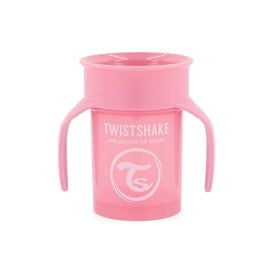 Twistshake Gobelet d'apprentissage 360 +6M Rose (1 pièce)