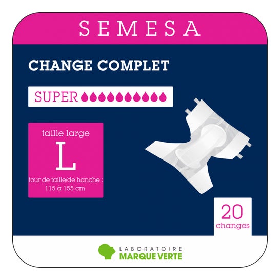 Marque Verte Change Ad Nuit Plus Large T3 (20 pièces)