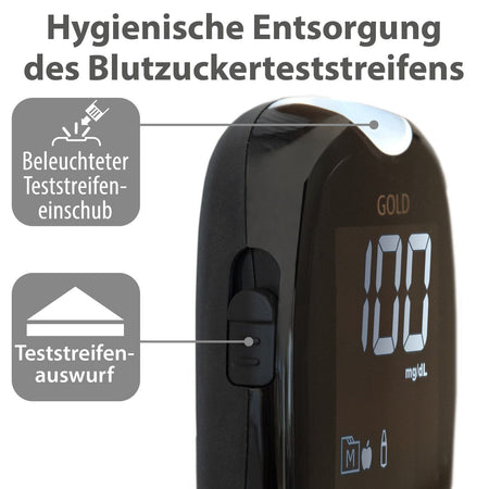 GlucoCheck GOLD mg/dl (1 pièce)