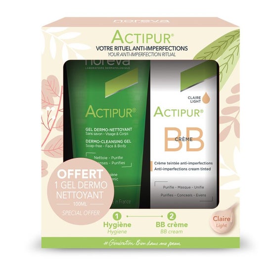Actipur Set BB crème teintée Clair 30 ml + gel moussant 100 ml