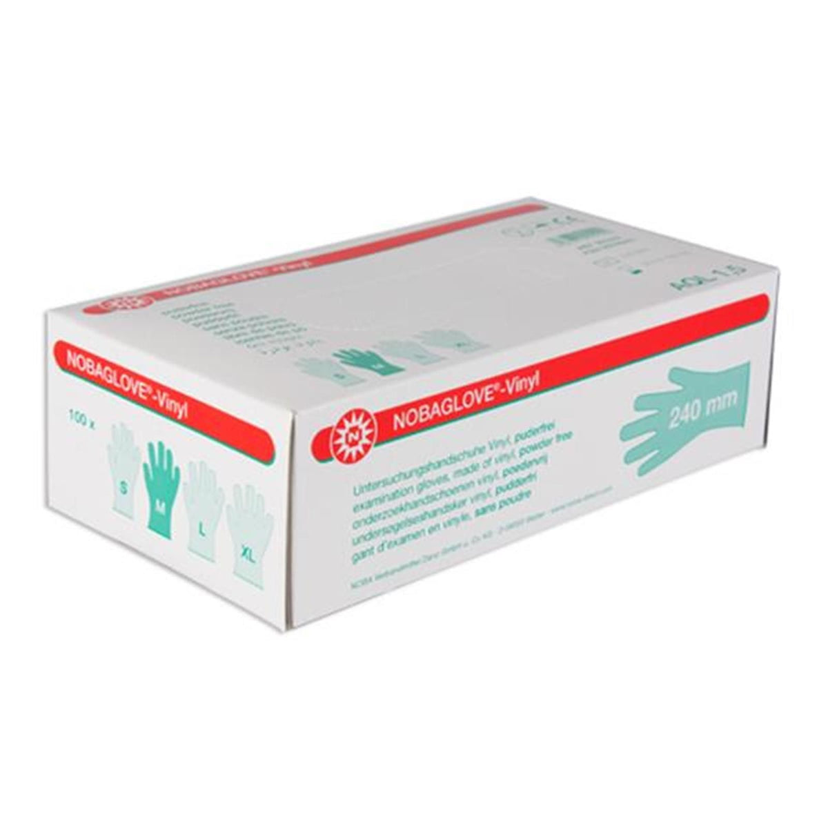 Noba Nobaglove Vinyl sans poudre gants jetables (100 pièces)