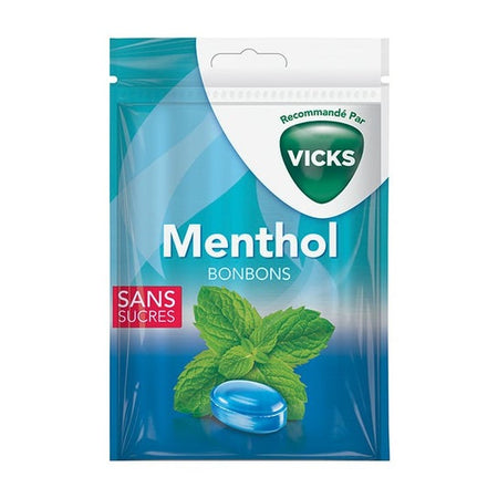 Vicks Bonbons Mentholés Sans Sucre 72g