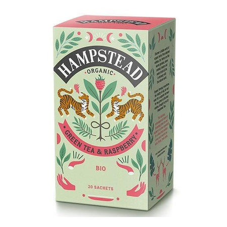 Hampstead Tea Thé vert-framboise infusion bio (20 sachets)