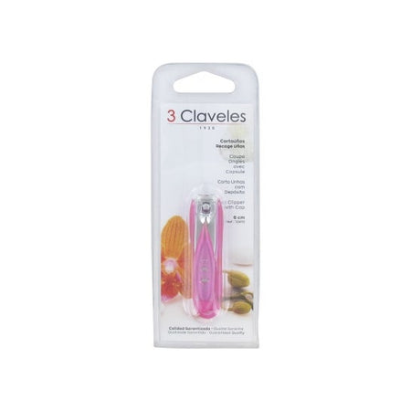 3 Claveles Coupe-ongles rose 6 cm