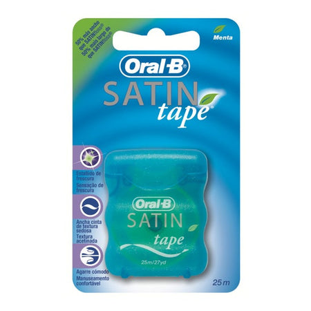 Oral-B Satin Tape Fluor fil dentaire menthe (25 m, 1 pièce)