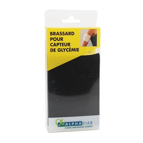 AlphaDiab Brassard Capteur Glycémie Blanc Taille M (1 unité)