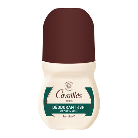 Cavaillès Déodorant Anti-Transpirant Homme 48H Cèdre Roll-on 50 ml