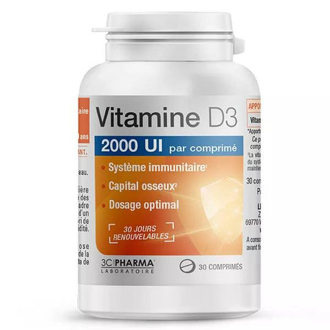 3C Pharma Vitamin D3 30 tablets