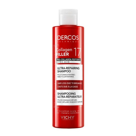 Vichy Dercos Collagen Filler 17 Shampooing ultra-réparateur 200 ml