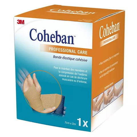 3M Coheban Cohesive Elastic Band Flesh 7cm x 3m