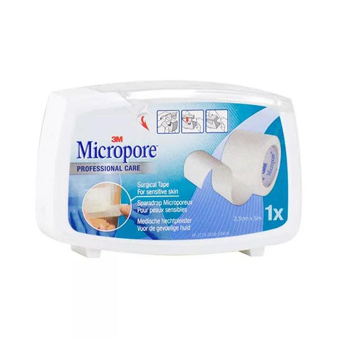 3M Micropore White Microporous Surgical Tape 2.5cm x 5m