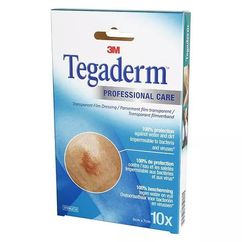3M Tegaderm Transparent Adhesive Sterile Dressing 6 x 7cm 10 units