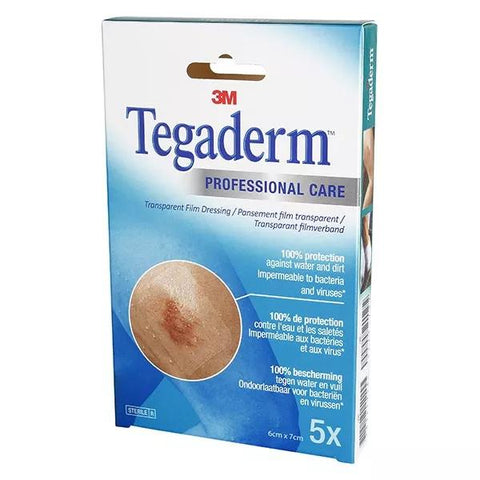 3M Tegaderm pansement adhésif transparent stérile 6x7cm (5 unités)