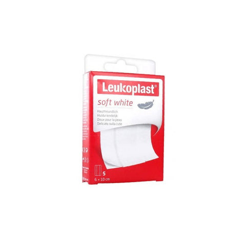 Leukoplast Soft White Dressing 10x6cm 5 units