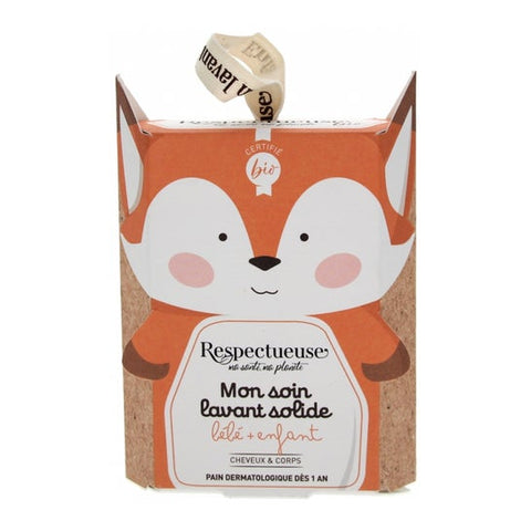 Respectueuse My Organic bébé + enfant nettoyant solide (75 g)