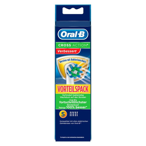 Oral-B® têtes de brosse Cross Action protection antibactérienne (5 pièces)