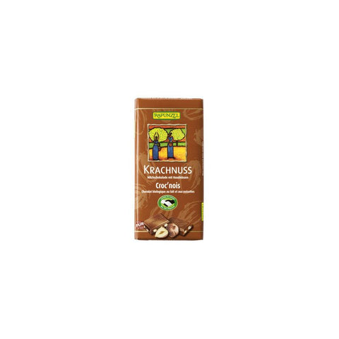 Rapunzel Krachnuss chocolat au lait aux noisettes HIH (100 g)