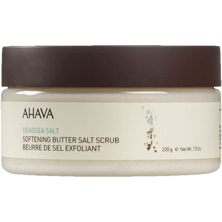 AHAVA gommage au sel de la mer Morte au beurre adoucissant (220 g)