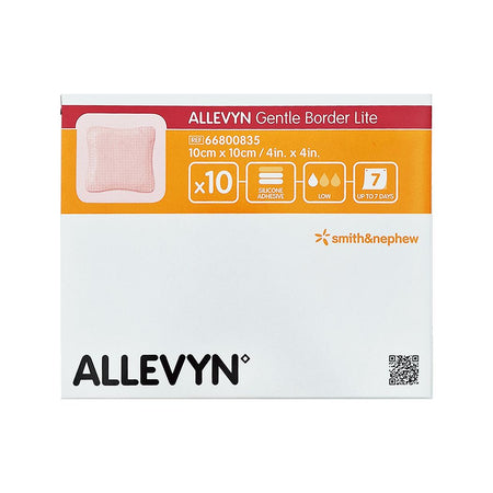 ALLEVYN Gentle Border Lite pansement en mousse 10x10 cm (10 pièces)