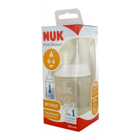 NUK First Choice+ biberon Temperature Control tétine silicone 0-6 mois (150 ml)