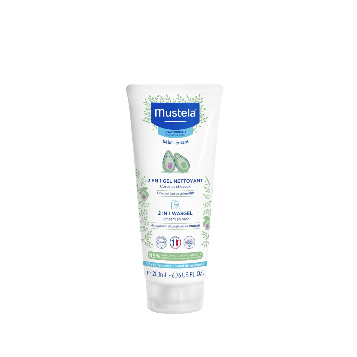Mustela 2 en 1 Gel Nettoyant 200 ml