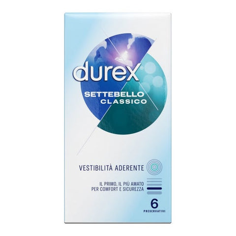 Durex Settebello Classico close fit préservatifs (6 pièces)