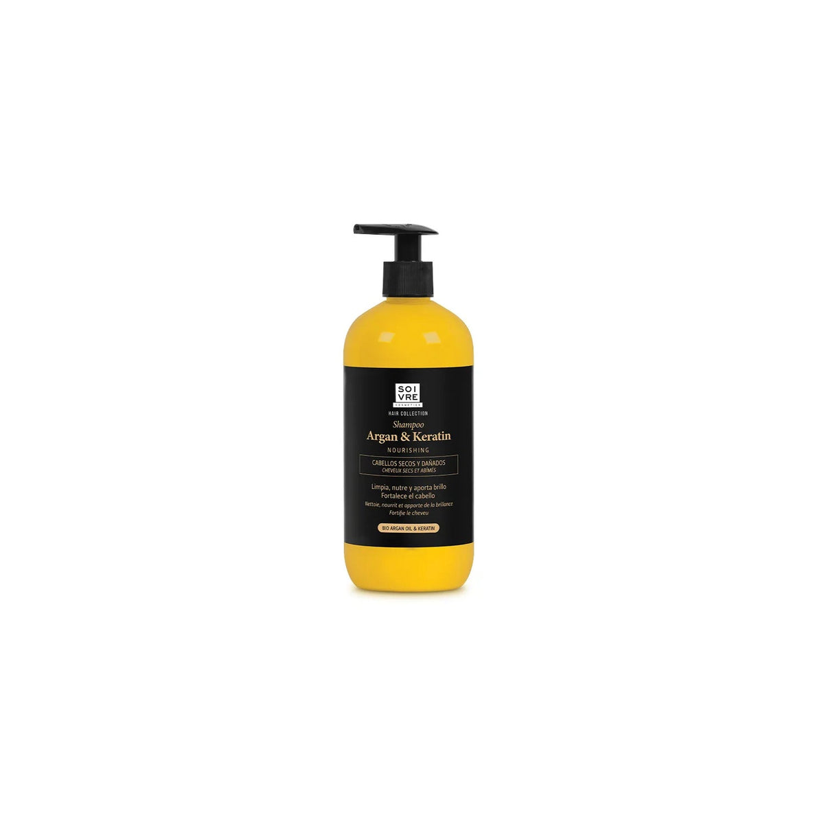 Soivre Cosmetics Shampoing nourrissant argan et kératine (500 ml)