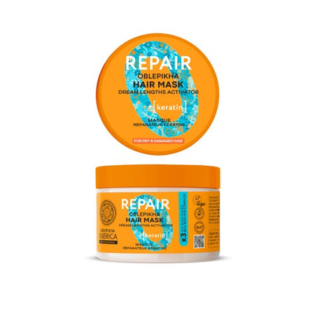 Natura Siberica Oblepikha Masque Capillaire Répara Kératin (300 ml)