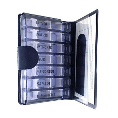 Claude Galien Medidose pilulier bleu saphir avec trousse (1 pièce)