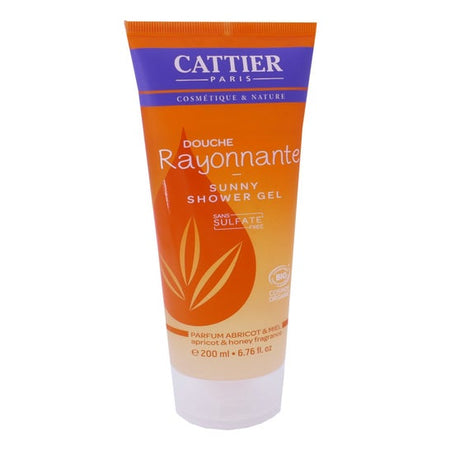 Cattier gel douche rayonnante abricot-miel (200 ml)