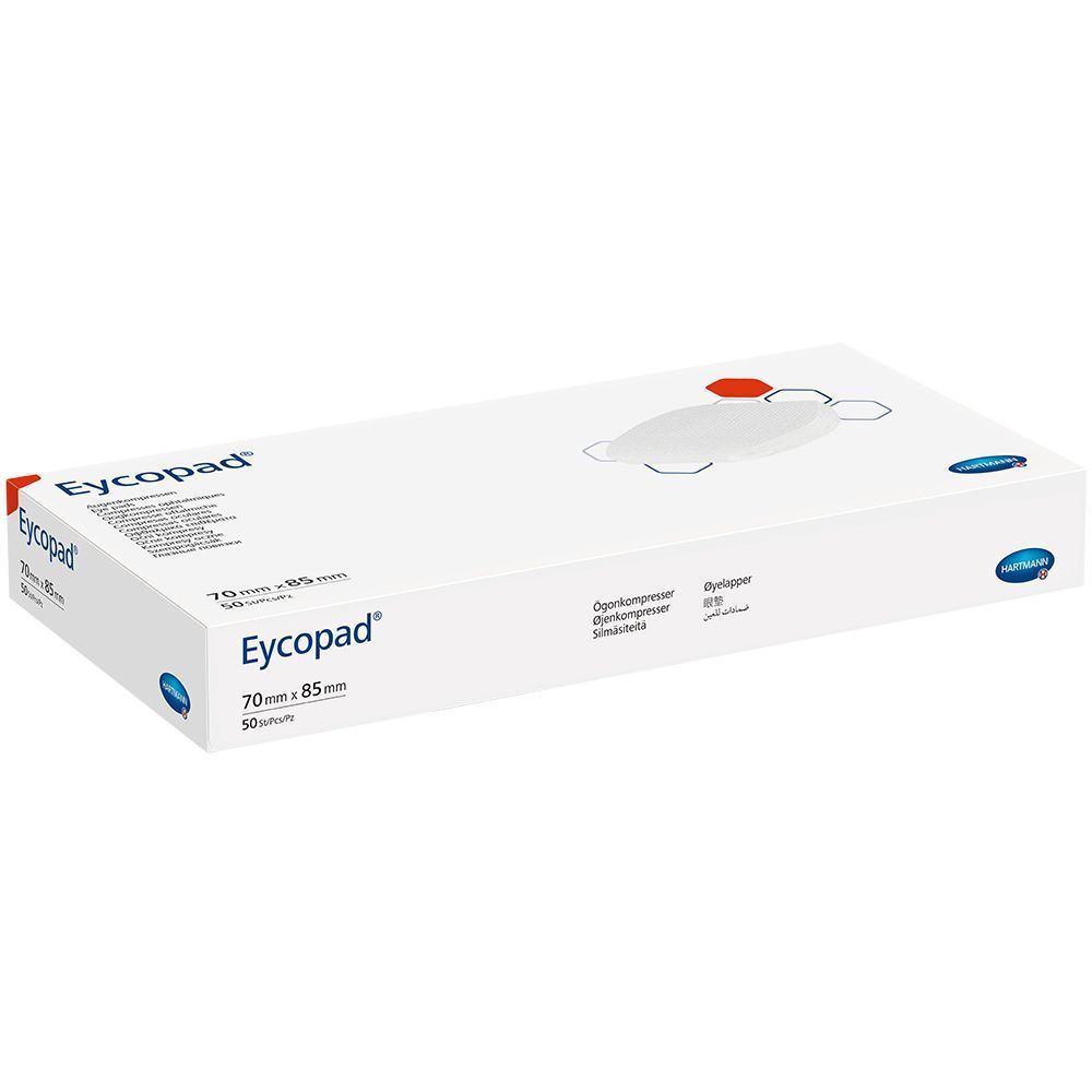 Eycopad compresses oculaires 70x85 mm non stériles (50 pièces)