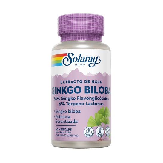 Solaray Ginkgo Biloba Extrait (60 mg, 60 capsules)