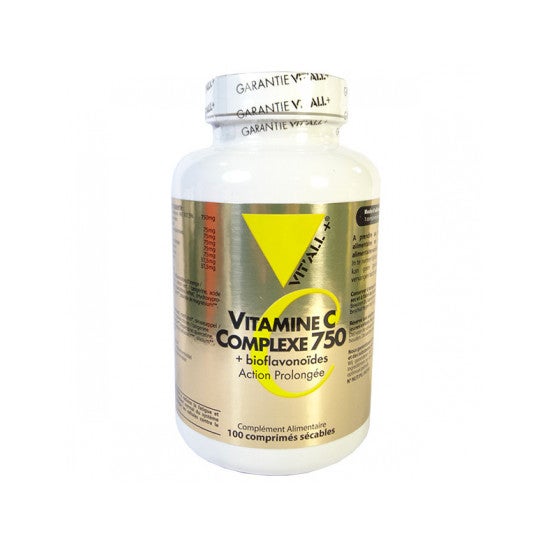 Vit'All+ Vitamine C 750 + Bioflavonoïdes (100 comprimés)