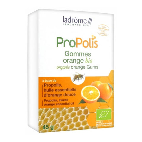 Ladrôme Propolis gommes à l'orange bio (45 g)