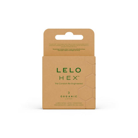 Lelo Hex Organic Latex 3 Préservatifs Lubrifiés En Latex