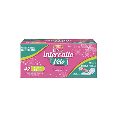 Lines Intervallo Velo Protège-slip Regular Fresh (42 pièces)