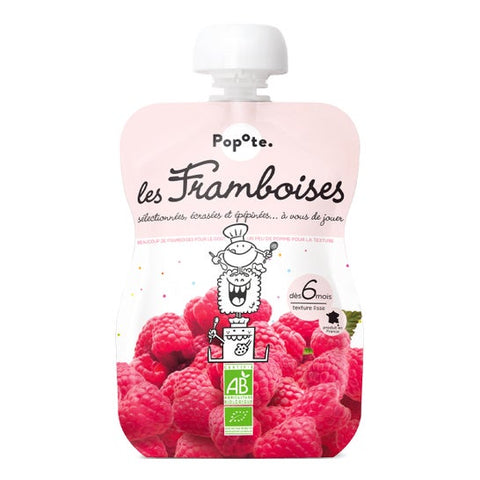 Popote Organic Raspberry Fruit Pouch +6 months 120g