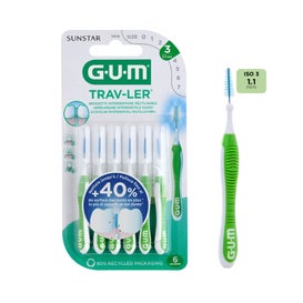 GUM Trav-Ler Brosse Interdentaire 1.1mm 4 Pièces