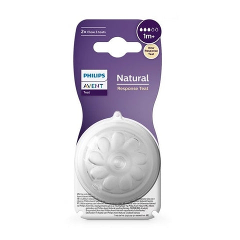 Philips Avent Tétine Natural Naissance Response +1M T3 (2 pièces)