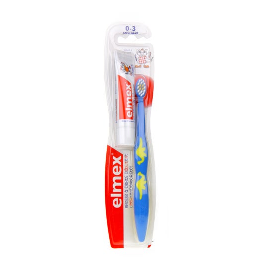 Elmex Brosse à dents souple pour enfant débutant (03 ans)